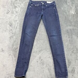 Rag Bone Women's Size 27 Jean Dark Indigo Legging Skinny Jeans  Cotton Blend